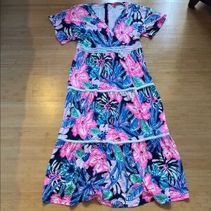 Lilly Pulitzer Vibrant Floral Dress - worn once